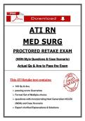 ATI RN Med Surg Proctored Retake 2 Exam &lpar;2023&rpar; NGN-Style Questions&comma; Case Scenario & Answers&comma; 100&percnt; Verified Graded A&plus;