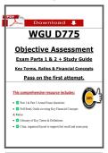 wgu d775 objective assessment exam study guide key financial concepts ratios UPDATED&excl;&excl;&excl;&excl;&excl;