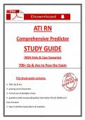 ATI RN Comprehensive Predictor Study Guide &lpar;2026&rpar; NGN-Style Questions&comma; Case Scenario & Answers&comma; 100&percnt; Verified Graded A&plus;