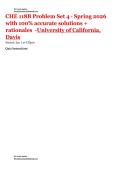 CHE 118B &vert; Problem Set 4 &hyphen; Spring 2026  &vert; with 100&percnt; accurate solutions &plus; rationales  -University of California&comma; Davis