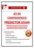 ATI RN Comprehensive Predictor 2026 Proctored Exam &ndash; with NGN-Style Questions & Case Scenarios &vert; 100&percnt; Verified Graded A&plus;