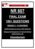 NR 607 Final Exam Chamberlain Review &ndash; &lpar;2026&rpar; Actual Questions & Answers &lpar;Guarantee Pass&rpar;