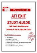ATI RN Exit Exam &lpar;2026&rpar; NGN-Style Questions&comma; Case Scenario & Answers&comma; 100&percnt; Verified Graded A&plus;