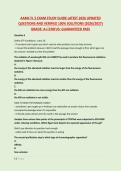 AAMC FL 5 EXAM STUDY GUIDE LATEST 2026 UPDATED &NewLine;QUESTIONS AND VERIFIED 100&percnt; SOLUTIONS &lpar;2026&sol;2027&rpar; &NewLine;GRADE&colon; A&plus;&vert;STATUS&colon; GUARANTEED PASS 