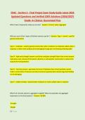 EXAC - Section 3 - Final Project Exam Study Guide Latest 2026 &NewLine;Updated Questions and Verified 100&percnt; Solutions &lpar;2026&sol;2027&rpar; &NewLine;Grade&colon; A&plus;&vert;Status&colon; Guaranteed Pass