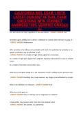 CALIFORNIA BAIL EXAM 1 WITH&NewLine;LATEST 2026&sol;2027 ACTUAL EXAM&NewLine;QUESTIONS WITH CORRECT&NewLine;ANSWERS 100&percnt; VERIFIED GRADED&NewLine;A&plus;