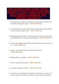 BAIL BONDS STUDY GUIDE LATEST&NewLine;2026&sol;2027 ACTUAL EXAM QUESTIONS&NewLine;WITH CORRECT ANSWERS 100&percnt;&NewLine;VERIFIED GRADED A&plus;