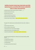 Backflow Prevention Practice Exam Study Guide Latest 2026 &NewLine;Updated Questions and Verified 100&percnt; Solutions &lpar;2026&sol;2027&rpar; &NewLine;Grade&colon; A&plus;&vert;Status&colon; Guaranteed Pass