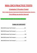 NHA CBCS Exam Study Guide with 5 Practice Exam&colon; 600 Questions and Answers &lpar;Latest 2026&sol;2027 Update&rpar; 100&percnt; Verified Graded A&plus;