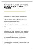 ENA ESI 1 EXAM PREP QUESTIONS&NewLine;WITH 100 PERCENT CORRECT&NewLine;ANSWERS