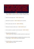 WASTEWATER COLLECTIONS CLASS&NewLine;D TEST LATEST 2026&sol;2027 ACTUAL&NewLine;EXAM QUESTIONS WITH CORRECT&NewLine;ANSWERS 100&percnt; VERIFIED GRADED&NewLine;A&plus;