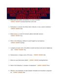 RASMUSSEN PATHO EXAM 1 LATEST&NewLine;2026&sol;2027 ACTUAL EXAM QUESTIONS&NewLine;WITH CORRECT ANSWERS 100&percnt;&NewLine;VERIFIED GRADED A&plus;