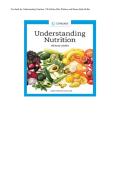 Complete Test bank for Understanding Nutrition 17th Edition Ellie Whitney and Sharon Rady Rolfes All Chapters&excl; ALREADY RATED A&plus; 100&percnt; CORRECT ANSWERS
