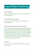 PROMETRIC CNA PRACTICE QUESTIONS&NewLine;AND ACCURATE ANSWERS GRADED A&plus;