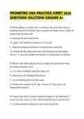 PROMETRIC CNA PRACTICE SCRIPT 2026&NewLine;QUESTIONS SOLUTIONS GRADED A&plus;