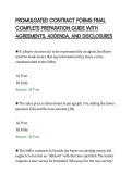 PROMULGATED CONTRACT FORMS FINAL&NewLine;COMPLETE PREPARATION GUIDE WITH&NewLine;AGREEMENTS&comma; ADDENDA&comma; AND DISCLOSURES
