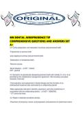 MN DENTAL JURISPRUDENCE TIP COMPREHENSIVE QUESTIONS AND ANSWERS SET