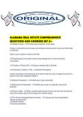 ALABAMA REAL ESTATE COMPREHENSIVE QUESTIONS AND ANSWERS SET A&period;pdf
