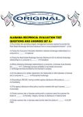 ALABAMA RECIPROCAL EVALUATION TEST QUESTIONS AND ANSWERS SET A&period;pdf