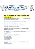 NUR 130 UPDATED TEST PAPER QUESTIONS AND ANSWERS SET A&period;pdf