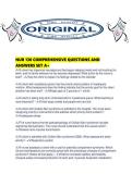 NUR 130 COMPREHENSIVE QUESTIONS AND ANSWERS SET A&period;pdf