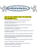 SANS 401 GSEC CORRECT MAIN TIPS QUESTIONS AND ANSWERS SET A&period;pdf&NewLine;&NewLine;1&period; Document information