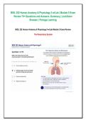 BIOL 252 Human Anatomy & Physiology II w&sol;Lab &vert; Module 5 Exam &NewLine;Review 70&plus; Questions and Answers -Summary &vert; LockDown &NewLine;Browser &vert; Portage Learning