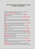 EPIC AMB 400 &vert; LATEST EXAM QUESTIONS WITH VERIFIED ANSWERS - UPDATED 2026&sol;2027&NewLine;&NewLine;