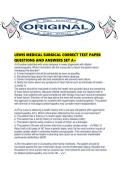 LEWIS MEDICAL SURGICAL CORRECT TEST PAPER QUESTIONS AND ANSWERS SET A&period;pdf