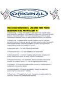 WGU D450 HEALTH HESI UPDATED TEST PAPER QUESTIONS AND ANSWERS SET A&period;pdf