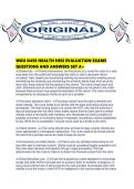 WGU D450 HEALTH HESI EVALUATION EXAMS QUESTIONS AND ANSWERS SET A&period;pdf