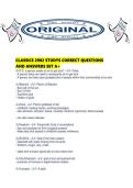 CLASSICS 2902 STUDYS CORRECT QUESTIONS AND ANSWERS SET A&period;pdf