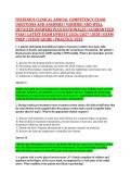 FRESENIUS CLINICAL ANNUAL COMPETENCY EXAM- &NewLine;QUESTIONS AND ANSWERS &vert; VERIFIED AND WELL &NewLine;DETAILED ANSWERS PLUS RATIONALES &vert; GUARANTEED &NewLine;PASS &vert; LATEST EXAM UPDATE 2026&sol;2027&sol;2028 &vert; EXAM &NewLine;PREP &vert; STUDY GUIDE &vert; PRACTICE TEST 