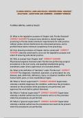 FLORIDA DENTAL LAWS AND RULES &vert; VERIFIED EXAM  2026&sol;2027 SOLUTIONS - QUESTIONS AND ANSWERS - CURRENT VERSION
