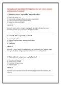 Florida Security Guard 2026&sol;2027 Exam verified with correct answers &NewLine;and rationales &sol;instant pdf 