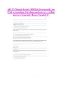 ATI PN Mental Health 20232026 Proctored Exam &NewLine;With screenshots&comma; Questions&comma; and correct&comma; verified &NewLine;answers&period; Guaranteed pass &sol;Graded A&plus;