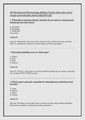NR 566 Advanced Pharmacology Midterm Practice Exam with correct &NewLine;answers and rationales instant 2026&sol;2027 pdf 