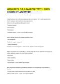 WGU D075 OA Exam 2027 &vert; Questions & Answers &vert; Study Guide