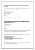 NUR 230 Exam 1 questions with verified answers and rationales 2026&sol;2027 &NewLine;instant pdf 