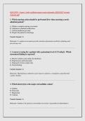 NUR 2474 &ndash; Exam 1 with verified answers and rationales 2026&sol;2027 version &NewLine;&sol;instant pdf