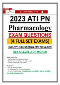 Pass ATI PN Pharmacology 2026 Proctored Exam with 2023 NGN Questions & Case Scenarios &vert; Get A Level 2 or Higher
