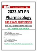 Pass 2026 ATI PN Pharmacology Proctored Exam &ndash; with 2023 NGN Questions & Case Scenarios &vert; Get A Level 2 or Higher