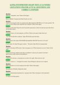 ALPHA FETOPROTEIN MSAFP TEST AT 16 WEEKS&NewLine;GESTATION UPDATED ACTUAL QUESTIONS AND&NewLine;CORRECT ANSWERS