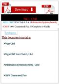 WGU C845 VUN1 Tasks 1-3 Information Systems Security Complete Study Guide