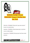 NUR 283 Comp 2 Exam 2026&sol;2027 &vert; 130&plus; Questions & Answers &vert; Growth & Development&comma; Respiratory&comma; COPD&comma; Asthma&comma; TB & Pneumonia