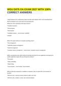 WGU D075 OA Exam Prep 2027 &vert; Practice Questions & Answer Guide