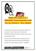 NUR 283 EXAM COMPLETE PACKAGE DEAL