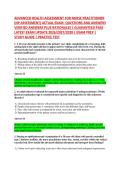 ADVANCED HEALTH ASSESSMENT FOR NURSE PRACTITIONER &NewLine;&lpar;NP ASSESSMENT&rpar; ACTUAL EXAM- QUESTIONS AND ANSWERS &NewLine;VERIFIED ANSWERS PLUS RATIONALES &vert; GUARANTEED PASS &NewLine;LATEST EXAM UPDATE 2026&sol;2027&sol;2028 &vert; EXAM PREP &vert; &NewLine;STUDY GUIDE &vert; PRACTICE TEST 