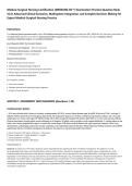Medical-Surgical Nursing Certification &lpar;MEDSURG-BC&trade;&rpar; Examination Practice Question Bank&NewLine;V2&period;0&colon; Advanced Clinical Scenarios&comma; Multisystem Integration&comma; and Complex Decision-Making for&NewLine;Expert Medical-Surgical Nursing Practice