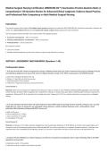 Medical-Surgical Nursing Certification &lpar;MEDSURG-BC&trade;&rpar; Examination Practice Question Bank&colon; A&NewLine;Comprehensive 150-Question Review for Advanced Clinical Judgment&comma; Evidence-Based Practice&comma;&NewLine;and Professional Role Competency in Adult Medical-Surgical Nursing